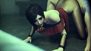 ada wong bent over anal blowjob doggystyle cumshot compilation