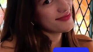Petite Latina Balls Deepthroat!