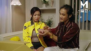 delivery couple swaps partners teasing rich sex thrill