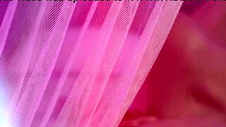 Curvy redhead smokes into busty seduction tease