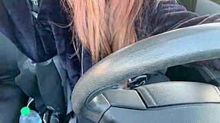 Artemisia Love Flashes Big Tits Driving Through LA Traffic!