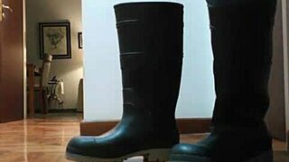 shemale slips off shoes to show off sexy feet close-up
