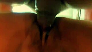 Married amateur milf spreads ass for big cock creampie milk