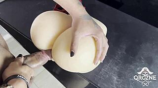 testing liberdade's fuck doll with solo toy play backstage