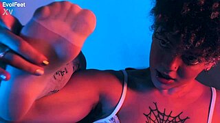 Goddess Latina's Nylon Feet And Toes Crave Your Licking Worship