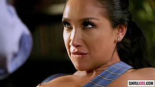 Boss Pounds Hot Latina Secretary Vicki Chase on Desk