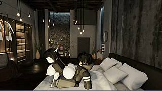 Roblox goth date turns into hardcore anal pounding on the bus ride home