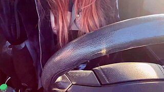 Artemisia Love Flashes Big Tits Driving Through LA Traffic!