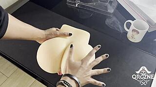 testing liberdade's fuck doll with solo toy play backstage