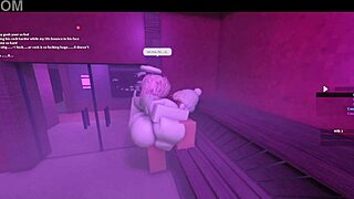 Hot lady's monster cock pounds me deep in sauna heat