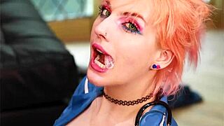 British teen rims sucks creampie from old neighbor