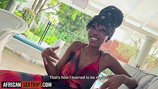 super tight black teen pounded hard by huge white cock pov