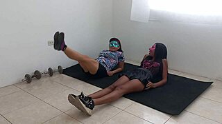 hey latina stepsisters, those acrobatic ass flashes got wet vaginas showing?