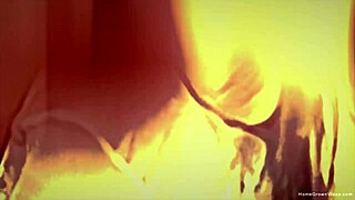 Girlfriend's toy can't match this hardcore threesome pounding