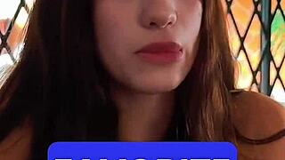 Petite Latina Balls Deepthroat!
