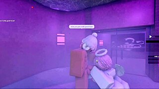 Hot lady's monster cock pounds me deep in sauna heat