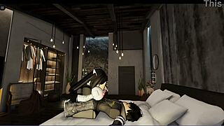 Roblox goth date turns into hardcore anal pounding on the bus ride home