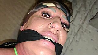 imagine tying up this muscular big ass bodybuilder as she begs for more