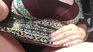 truck glimpse reveals my teasing pussy up close