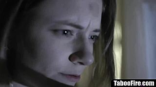 Stepfather pounds stepdaughter's tight hole post stepmom vanish