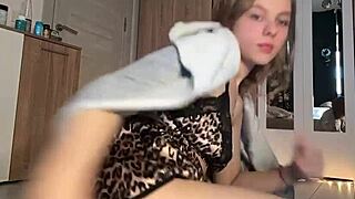 webcam teen's big tits bounce in brutal doggystyle fisting