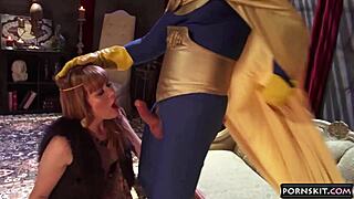 wonderwoman parody has me deepthroating eric masterson as claire robbins