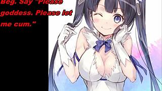 Hestia Anime Femdom Feet Edging Jerk Off Instructions