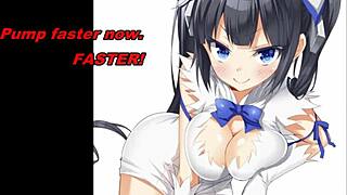 Hestia Anime Femdom Feet Edging Jerk Off Instructions
