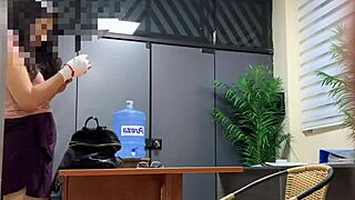 hey secretary, wanna bend over for boss's cock?