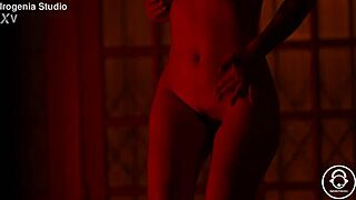 emo goth teen strips pierced nipples tattoos ripped clothes