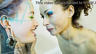 Bathtub lesbian fisting prolapse gapes with massive squirt ass-to-mouth toys