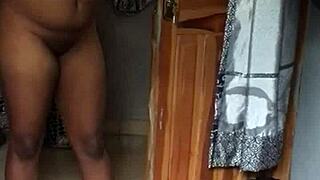 Curvy Naija Homemade Babe Enjoys Her Sexy Morning Shower Routine