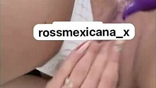 rossmexicana fucks her dildo so deep she cums nonstop