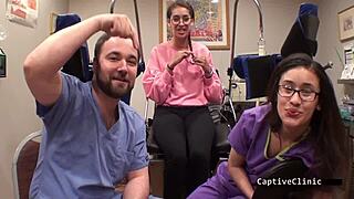 kitty catherine nurse glove handcuff patient toy spread