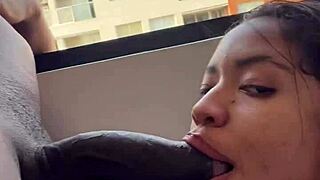 Teasing Stepbrother's Cock on Secret Video Call with Boyfriend Amateur Couple Nysdel