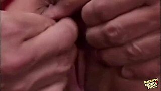 Milf's Red Stockings Ripped in Hardcore Foursome DP