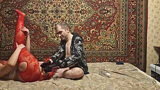 sasha earth masturbates her ass with dildo under anastasia's mistress commands