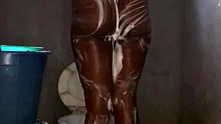 Curvy Naija Homemade Babe Enjoys Her Sexy Morning Shower Routine