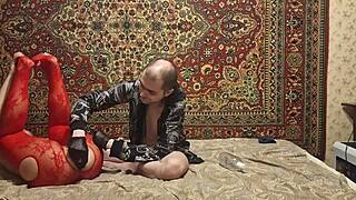 sasha earth masturbates her ass with dildo under anastasia's mistress commands