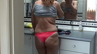 Watch My Latina Wife Prep in Bathroom Mirror for Hot Passionate Sex Session