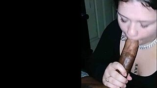 sexy teen lady deepthroats huge cock before massive facial cumshot