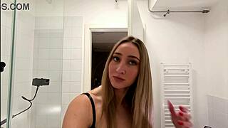 Super cute college babe flashes amazing big ass in bathroom miniskirt 😍🍑