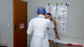 Married Housewife Bends Over For Gynecologist Ass Inspection And Dirty Talk Fuck