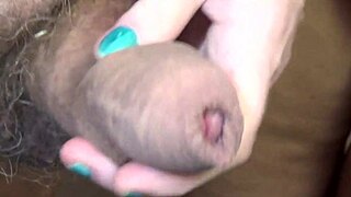 Old couple fingers kisses jerks off