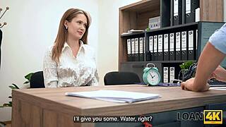 Naughty office babe spanked seduced stranger slut punished