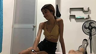 My little stepsister sneaks into my room begging to suck my cock full story