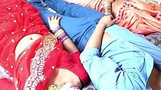 Indian stepmom beats stepson in game then claims his cock