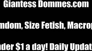 Squashed Bug Under Giantess Mistress Feet Femdom Humiliation