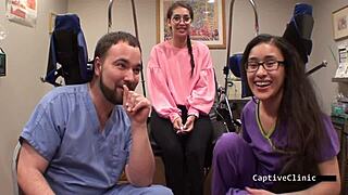 kitty catherine nurse glove handcuff patient toy spread