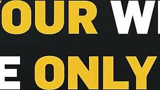 the old wife cheats on desk while cuckold husband watches her big tits bounce